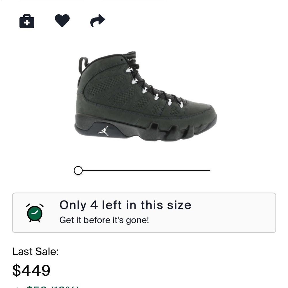 retro 9 anthracite men’s size 12